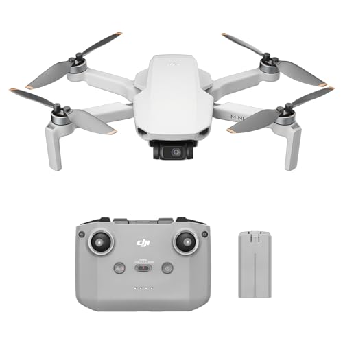 DJI Mini 4K Combo mit 2 Akkus, Drohne mit 4K UHD Kamera für Erwachsene, 249 g, 3-Achsen Gimbal Stabilisierung, 10 km Videoübertragung, autom. Rückkehr, 2 Akkus für 62 min Flugzeit, QuickShots