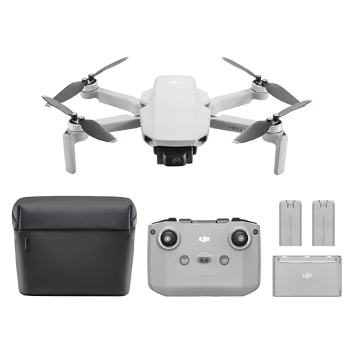 DJI Mini 2 SE Fly More Combo, leichte und faltbare Mini-Kameradrohne mit 2.7K Video, intelligenten Modi, 10 km Videoübertragung, 31 min Flugzeit, unter 249 g, zusätzliche Akkus, C0