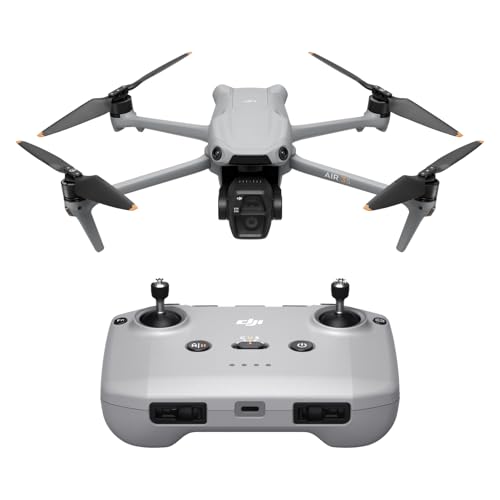 DJI Air 3S (RC-N3), Drohne mit 4K-Kamera, Dual-Kameradrohne mit 1' CMOS Weitwinkelkamera, 4K/60fps HDR Video und Dynamikumfang von 14 Blendenstufen, 45 Min. maximale Flugzeit, 20 km Videoübertragung