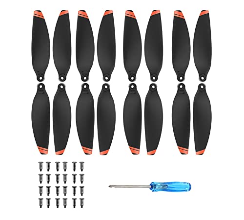 DJI Mavic Mini 2 Propeller, 16 Pcs DJI Mini 2 Propeller Ersatzklingen, DJI Mini SE Zubehör für Drohne, Ersatzpropeller, geringes Gewicht, geräuscharm, stabiles Flugdrohnenzubehör