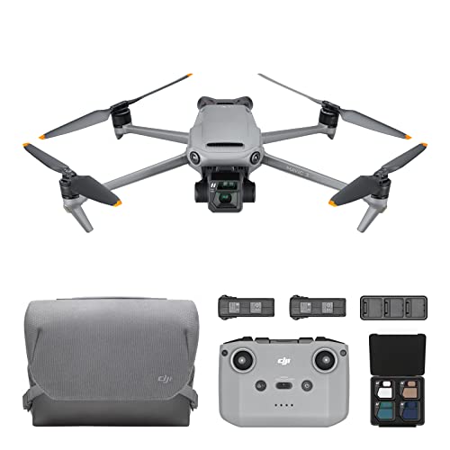 DJI Mavic 3 Fly ‎More ‎Combo, Drohne mit 4/3 CMOS Hasselblad-Kamera, 5.1K Video, omnidirektionale Hindernisvermeidung, 46 min Flugzeit, verbesserte Rückkehr, inkl. DJI RC-N1 Fernsteuerung, drei Akkus