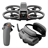 DJI Avata 2 Fly More Combo (1 Akku), FPV-Drohne mit 4K-Kamera, mit Propellerschutz, Flips/Rollen auf Tastendruck, POV Content Kamera-Drohne, inkl. Goggles 3 und RC Motion 3