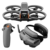 DJI Avata 2 Fly More Combo (1 Akku), FPV-Drohne mit 4K-Kamera, mit Propellerschutz, Flips/Rollen auf Tastendruck, POV Content Kamera-Drohne, inkl. Goggles 3 und RC Motion 3