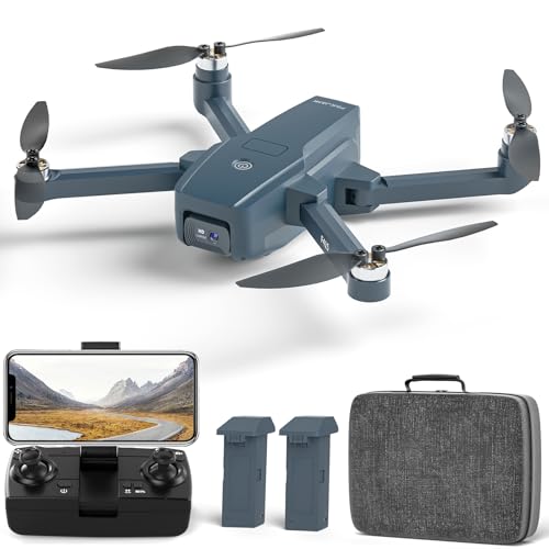 F415 Drohne mit Kamera HD 4K,Bürstenlosem Motor Mini Drohnen mit 2 Camera,RC Drone mit 20 Min Lange Flugzeit,5GHz WiFi AIdrone für Erwachsene,Faltbare Kinderdrohne mit 3D Flip für Anfänger,2 Batterien