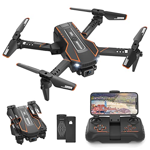 Drohne mit Kamera HD 720P für Kinder, RC Drone Quadcopter mit WiFi Übertragung, Kopflos Modus, 3D Flip, Höhenhaltung, Flugbahn, Spielzeug und Geschenke für Jungen Mädchen Anfänger