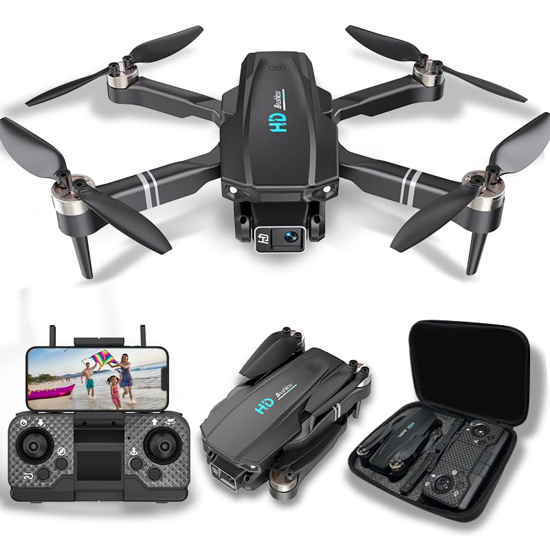 Drohne mit Kamera 4K Erwachsene Drohne für Kinder Anfänger faltbare RC Quadcopter Drone, FPV Mini Drohne Übertragung mit 50Mins Flugzeit, Bürstenloser Motor, Ein-Tasten-Start, Gestenfotografie