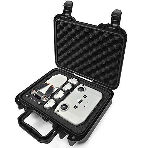 LEKUFEE Kompakte Tragbare wasserdichte Tragetasche Koffer für DJI mini 4K/DJI Mini 2 SE Drohne und DJI Mini 2 Zubehör (Nur Koffer) (schwarz)